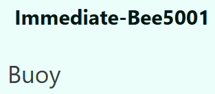 Immediate-Bee5001 Buoy