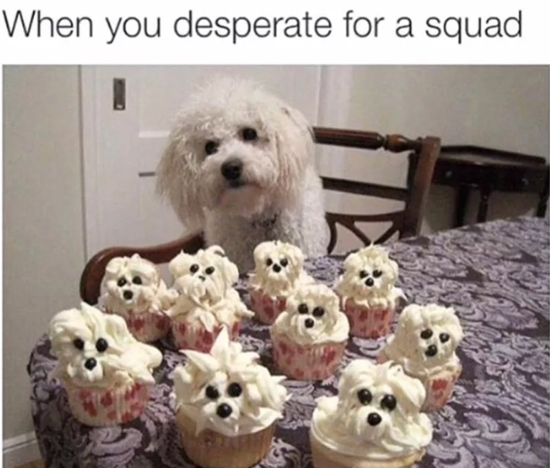 When you desperate for a squad