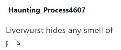 Haunting Process4607 Liverwurst hides any smell of is