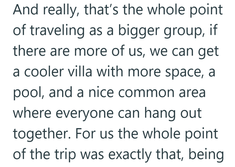 And really, that's the whole point of traveling as a bigger group, if there are more of us, we can get a cooler villa with more space, a pool, and a nice common area where everyone can hang out together. For us the whole point of the trip was exactly that, being