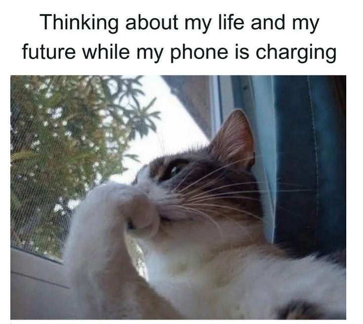 Thinking about my life and my future while my phone is charging