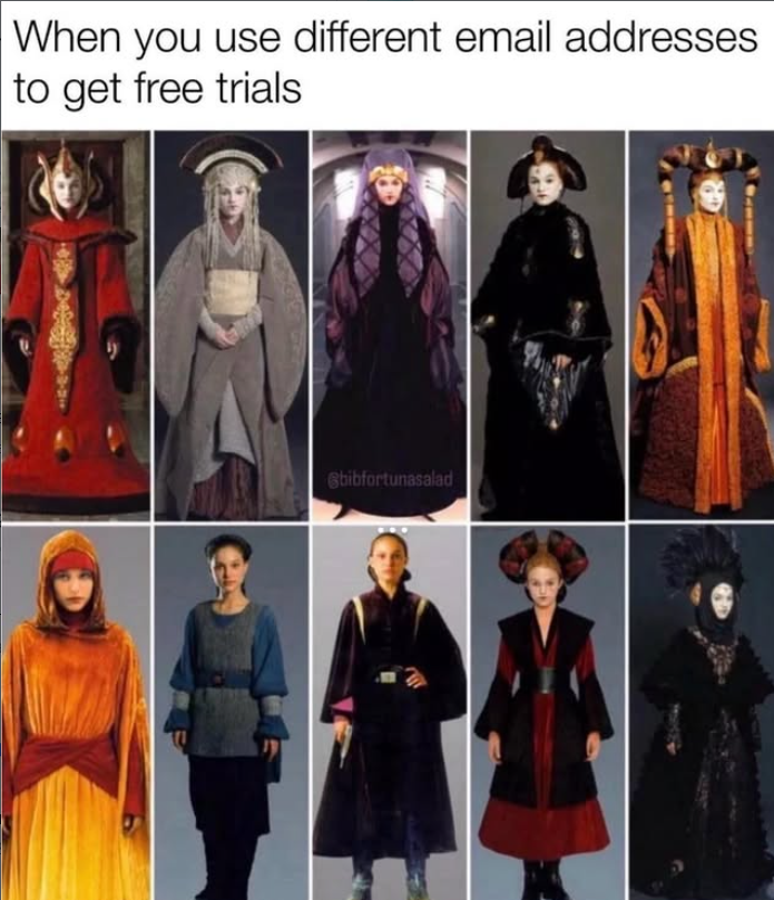 When you use different email addresses to get free trials @bibfortunasalad