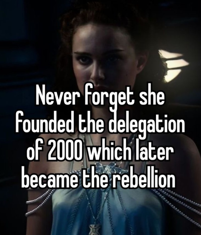 Never forget she Founded the delegation of 2000 which later became the rebellion