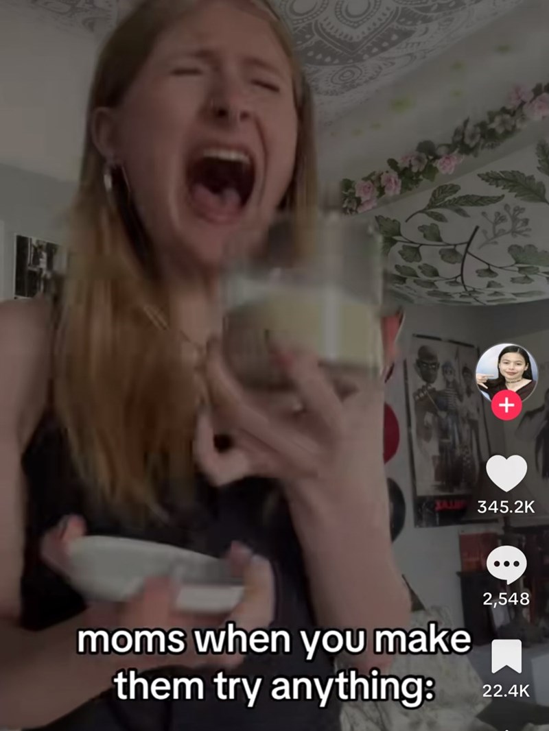 + 345.2K moms when you make them try anything: 2,548 22.4K