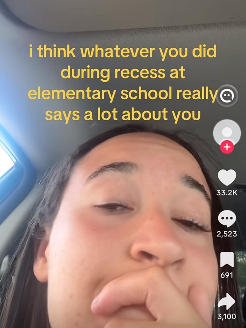 i think whatever you did during recess at elementary school really@ says a lot about you + 33.2K 8 2,523 691 3,100