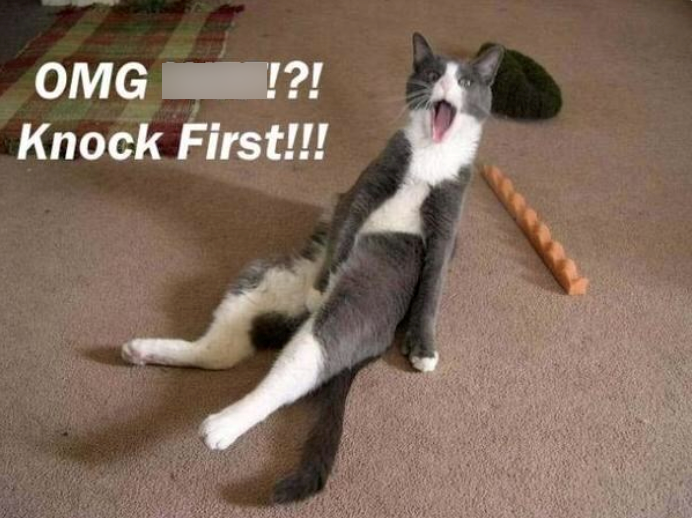 OMG !?! Knock First!!!