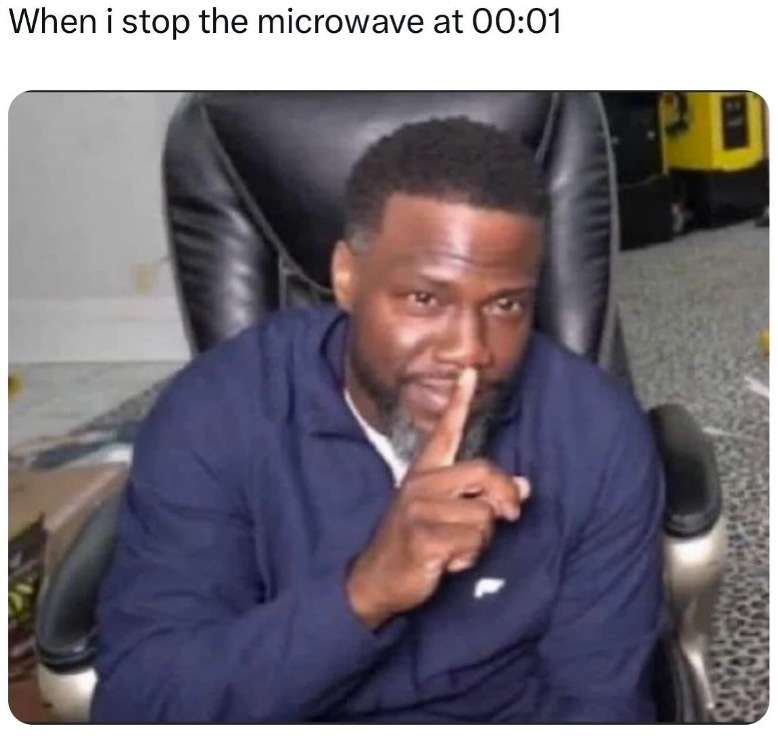 When i stop the microwave at 00:01