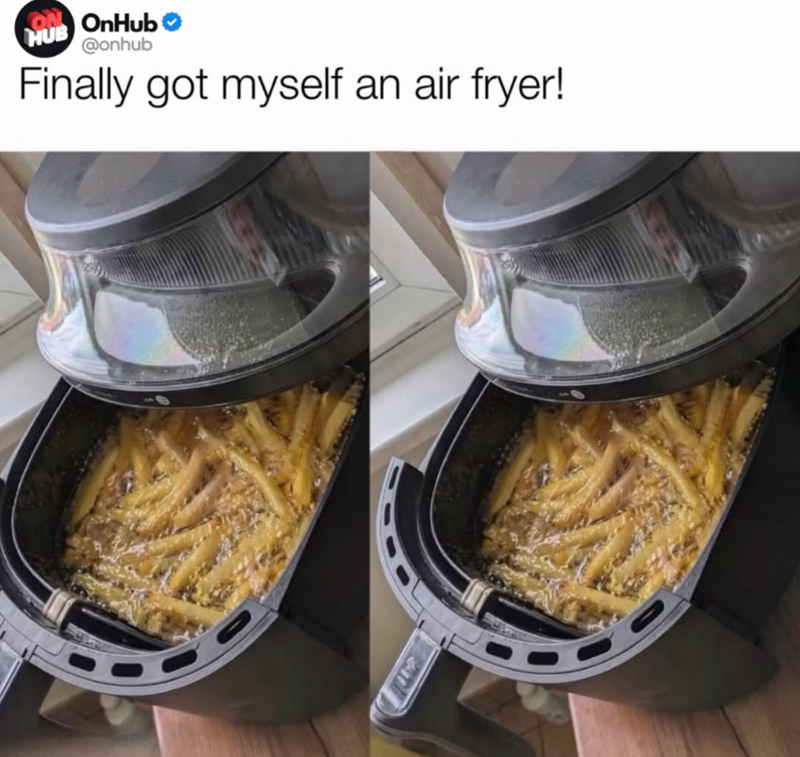 ON OnHub HUB @onhub Finally got myself an air fryer!