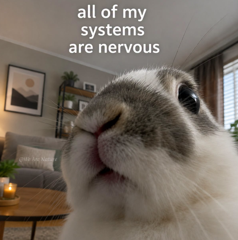 @We Are Nature all of my systems are nervous