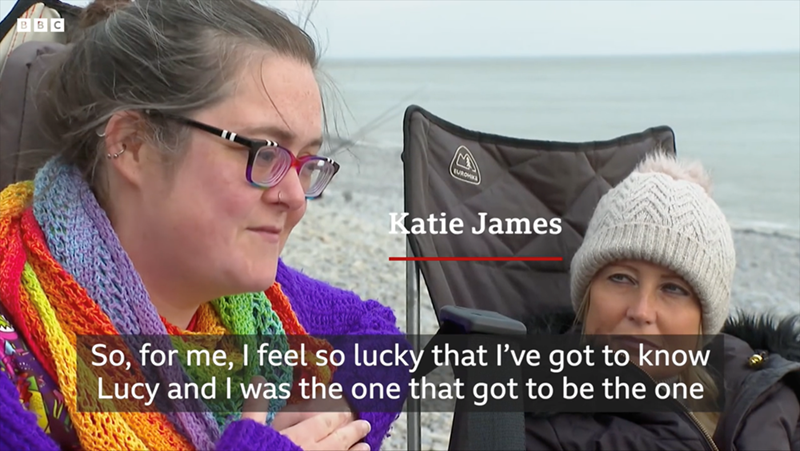 BBC EUROHI Katie James So, for me, I feel so lucky that I've got to know Lucy and I was the one that got to be the one