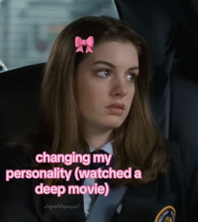 changing my personality (watched a deep movie) @sparklysequel