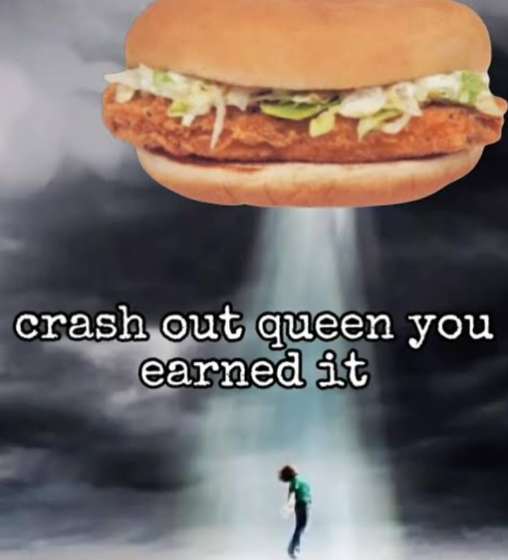 crash out queen you earned it