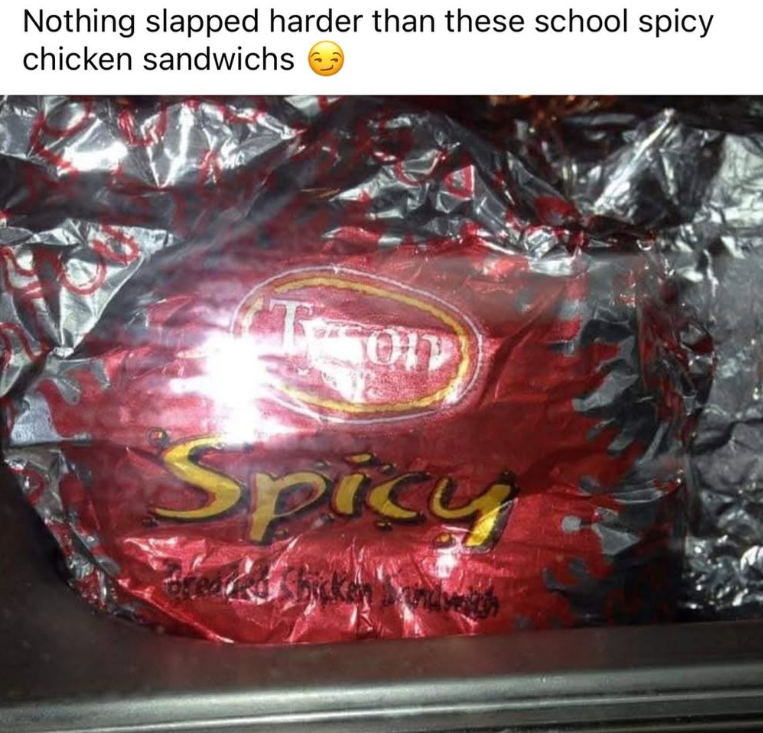 Nothing slapped harder than these school spicy chicken sandwichs Spicy
