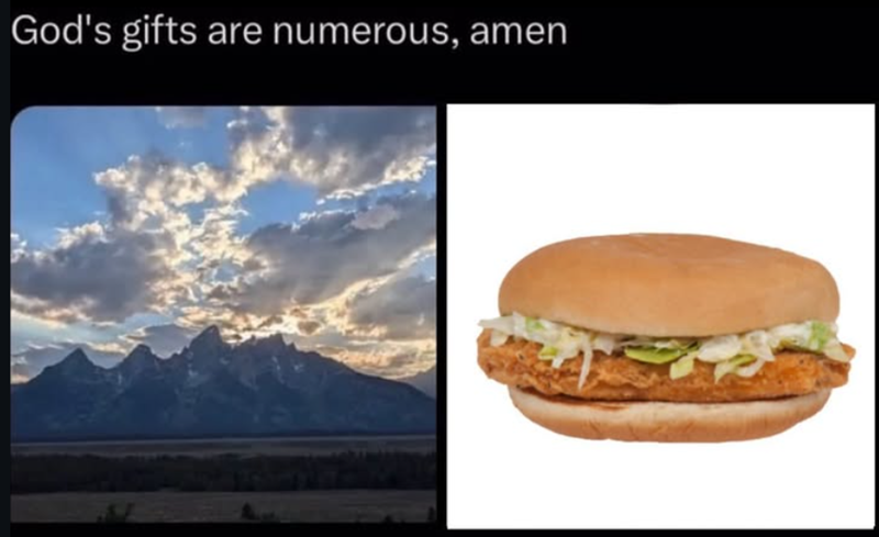 God's gifts are numerous, amen
