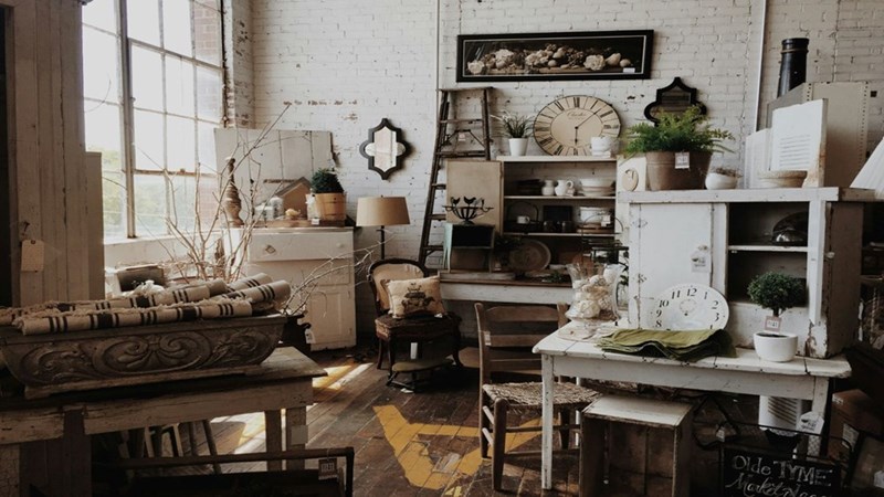 An old house filled with out-of-date furniture.