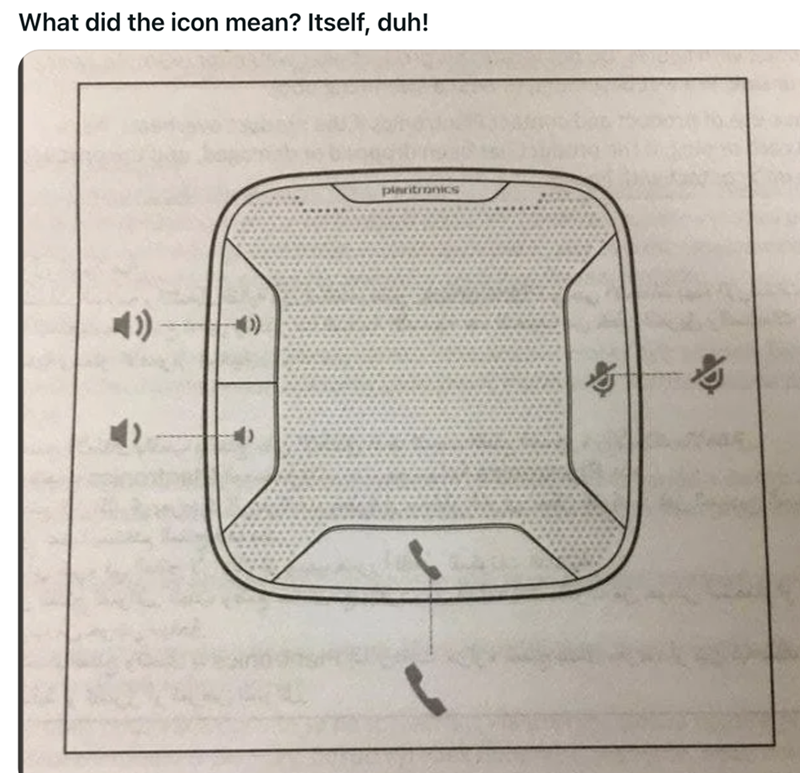 What did the icon mean? Itself, duh! 4 plaritronics