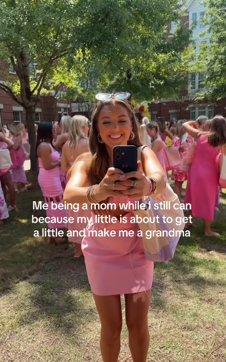 Me being a mom while I still can because my little is about to get a little and make me a grandma