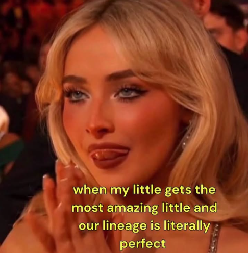 when my little gets the most amazing little and our lineage is literally perfect
