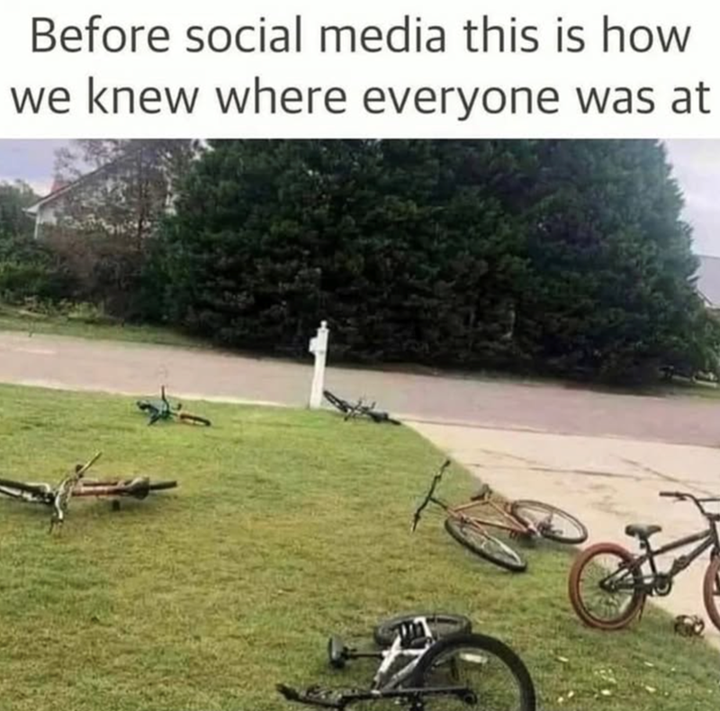 Before social media this is how we knew where everyone was at