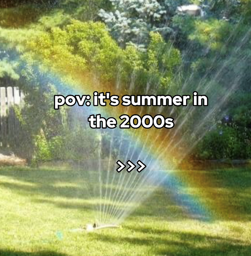 くくく pov: it's summer in the 2000s