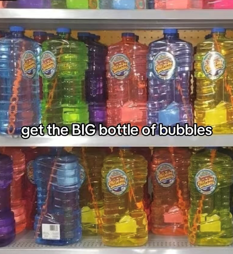 get the BIG bottle of bubbles