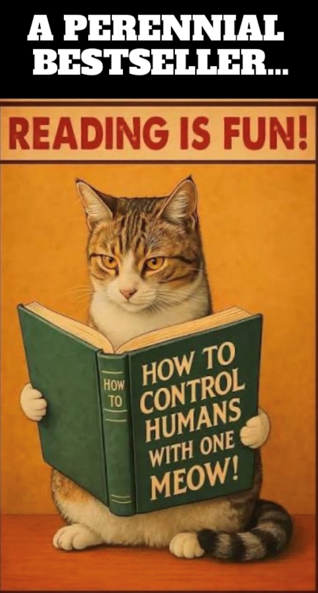 A PERENNIAL BESTSELLER... READING IS FUN! HOW TO HOW TO CONTROL HUMANS WITH ONE MEOW!