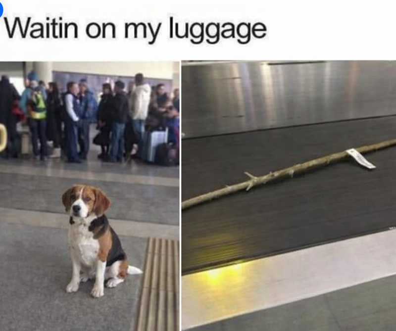 Waitin on my luggage