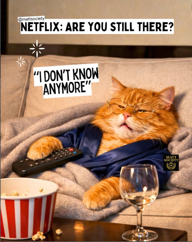 @mattsociety NETFLIX: ARE YOU STILL THERE? "I DON'T KNOW ANYMORE" MATT SOCIETY