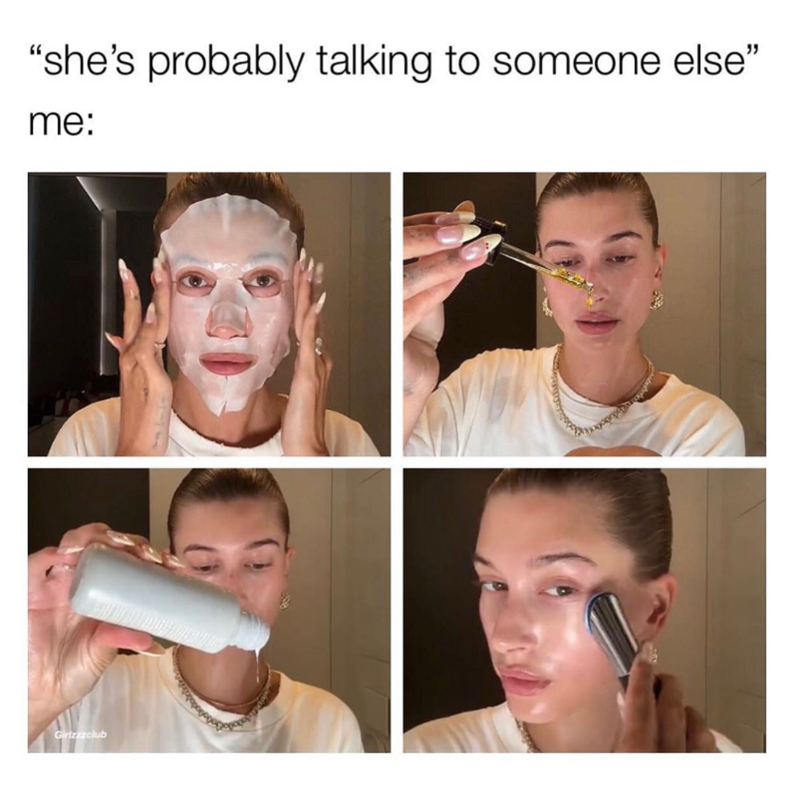 "she's probably talking to someone else" me: Girlzzzclub
