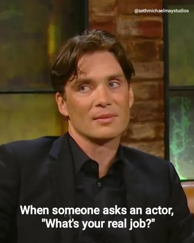 @sethmichaelmaystudios When someone asks an actor, "What's your real job?"