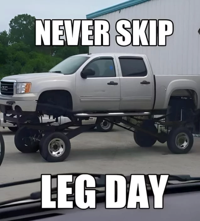 NEVER SKIP LEG DAY