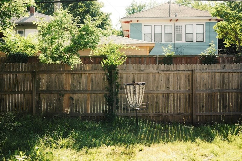 A depiction of how the new fence would have looked from the homeowner's side with all the framing showing toward their property.