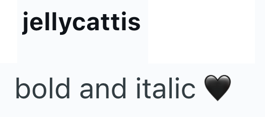 jellycattis bold and italic