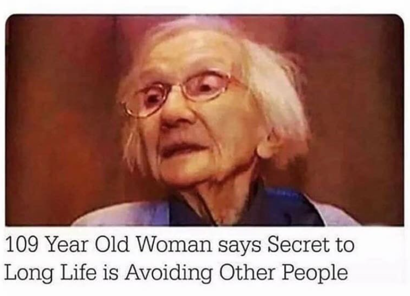109 Year Old Woman says Secret to Long Life is Avoiding Other People
