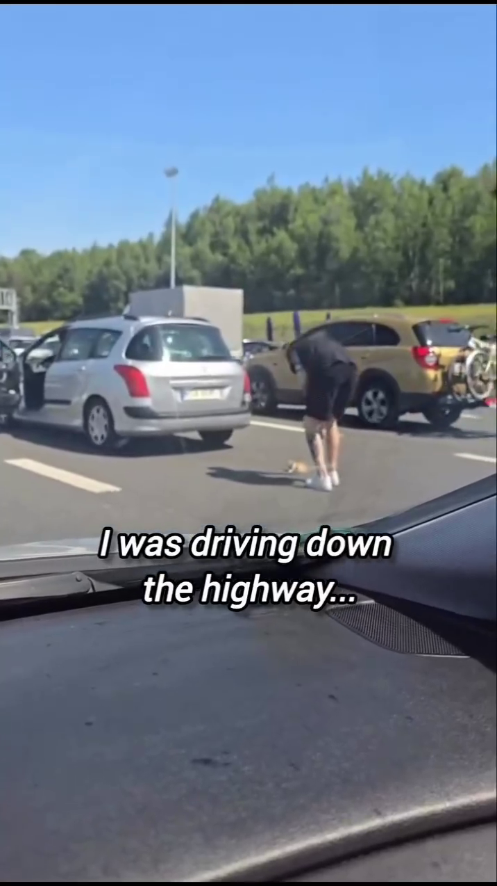 I was driving down the highway...