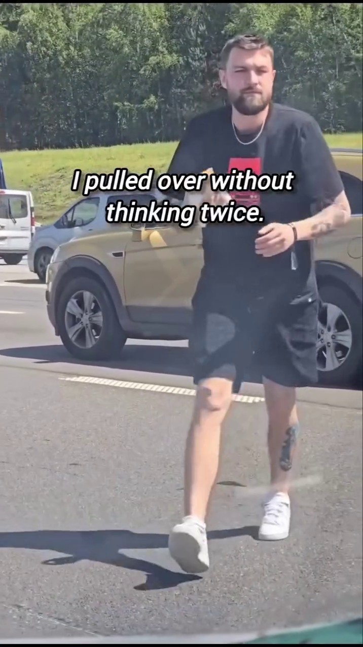 I pulled over without thinking twice.