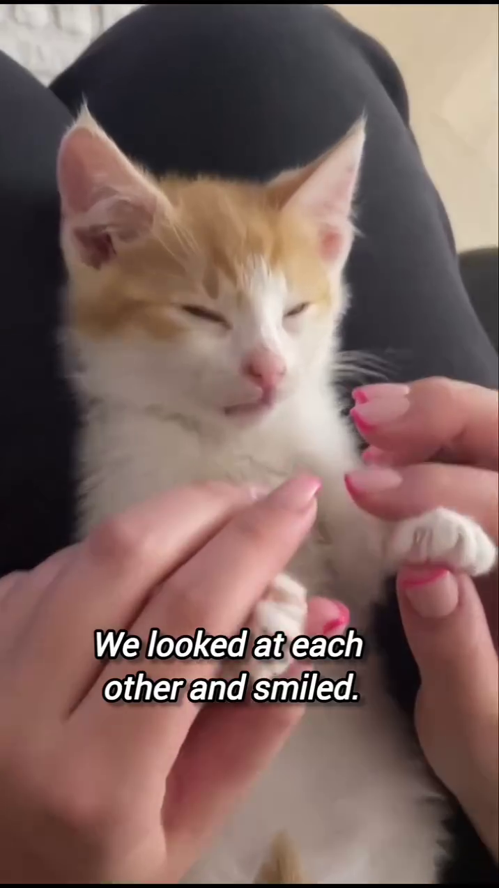 We looked at each other and smiled.