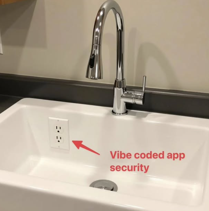 Vibe coded app security