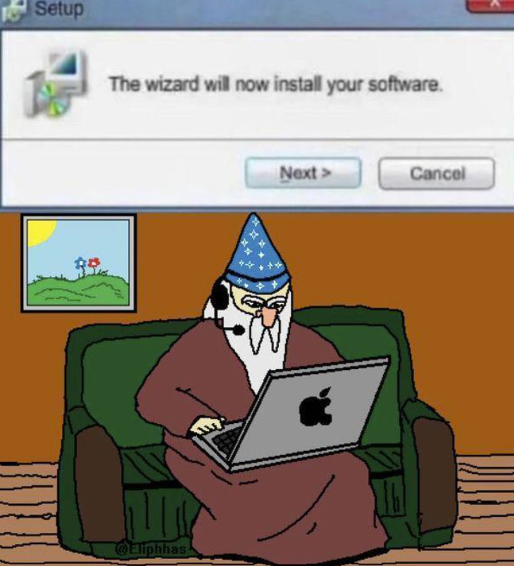 Setup The wizard will now install your software. Eliphhas Next> Cancel