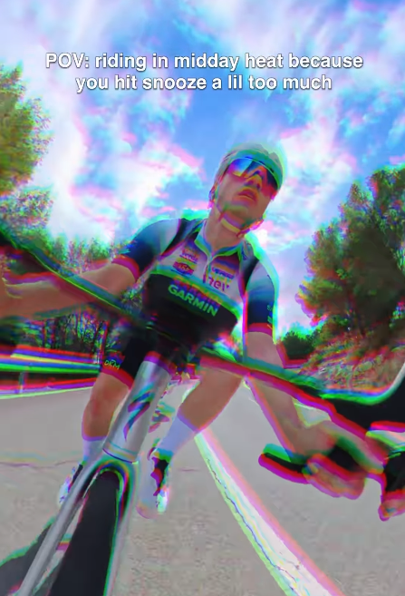 POV: riding in midday heat because you hit snooze a lil too much 1701 GARMIN