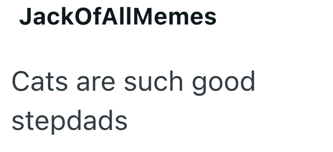 JackOfAllMemes Cats are such good stepdads