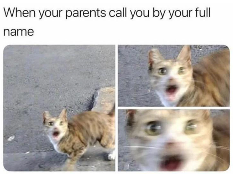 When your parents call you by your full name