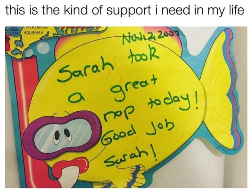 this is the kind of support i need in my life. MENEMOHA Mead Light AQUINNAH Nov2, 200 Sarah took a great nop today! Good Job Surah!