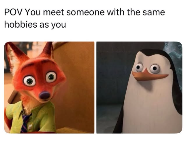 POV You meet someone with the same hobbies as you