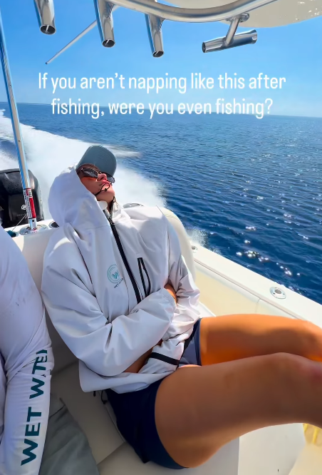 WET WTE) If you aren't napping like this after fishing, were you even fishing?