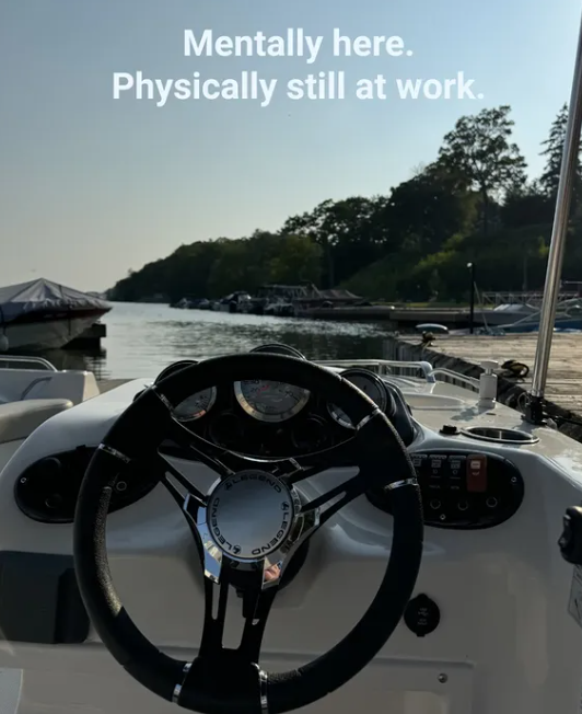 Mentally here. Physically still at work. 028
