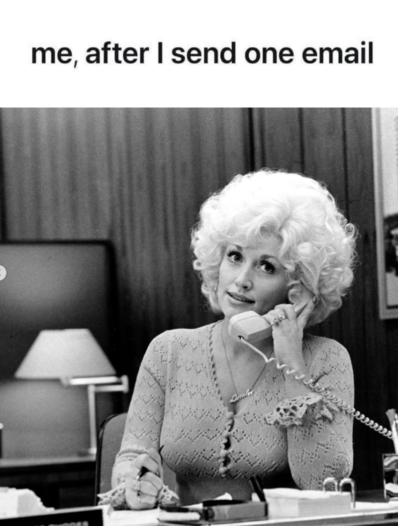 me, after I send one email