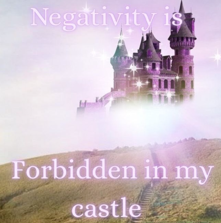 Negativity is Forbidden in my castle