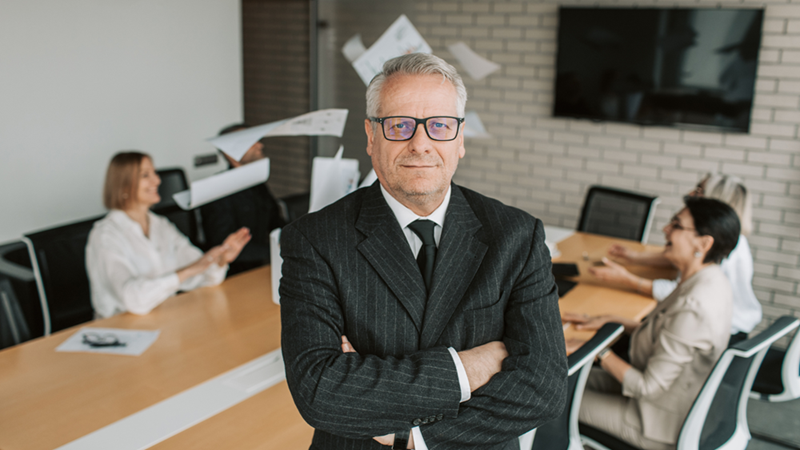 Company CEO looks pleased.