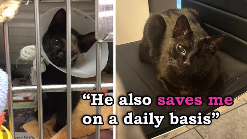 very birth "He also saves me on a daily basis"